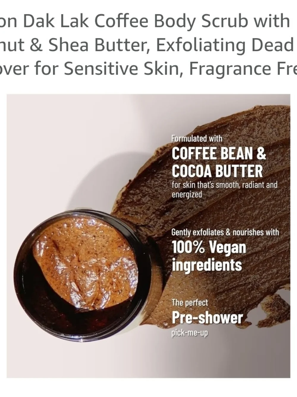 The Cocoon Dak Lak Coffee Body Polish - Brown Jar
